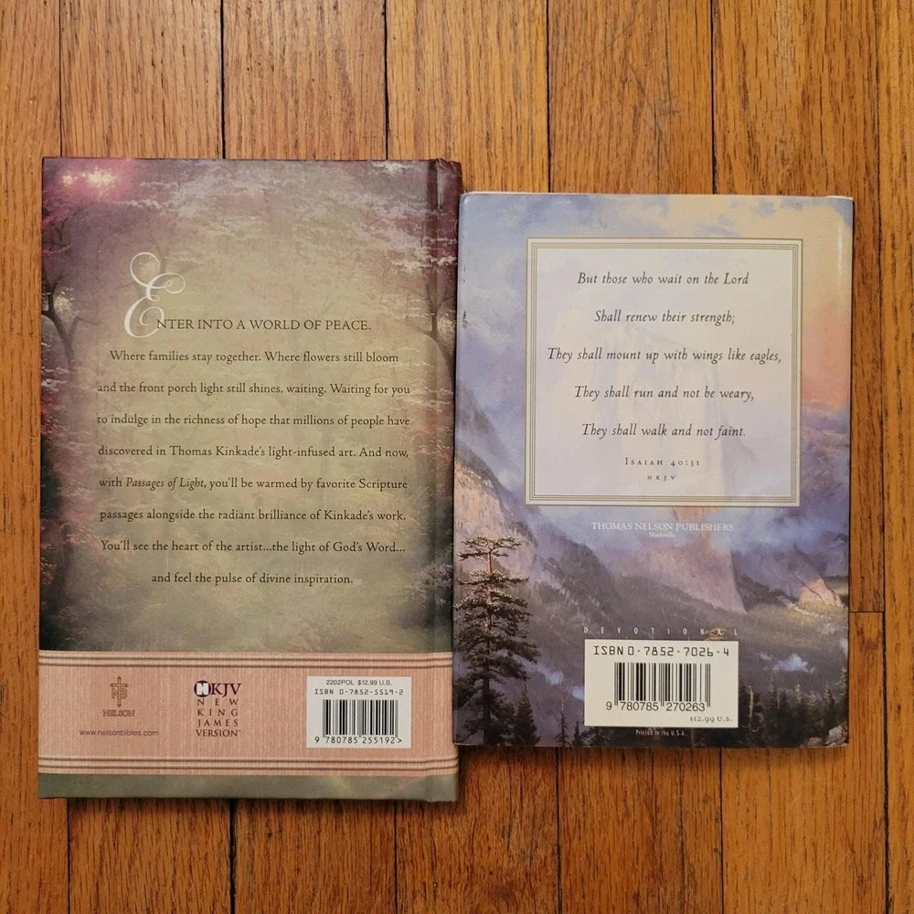Thomas Kinkade Passages of Light‎ With Wings Like Eagles Devotional Book Lot